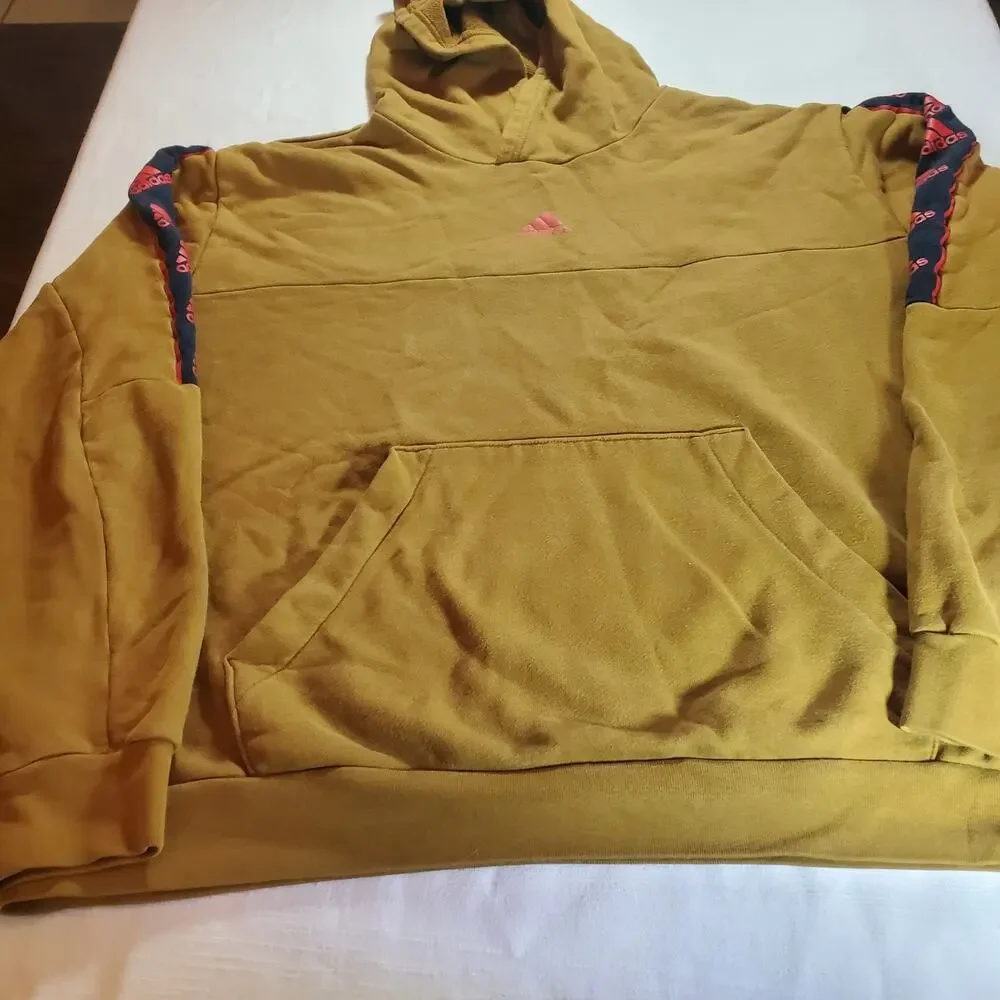 Adidas Hoodie Men's XL -Mustard